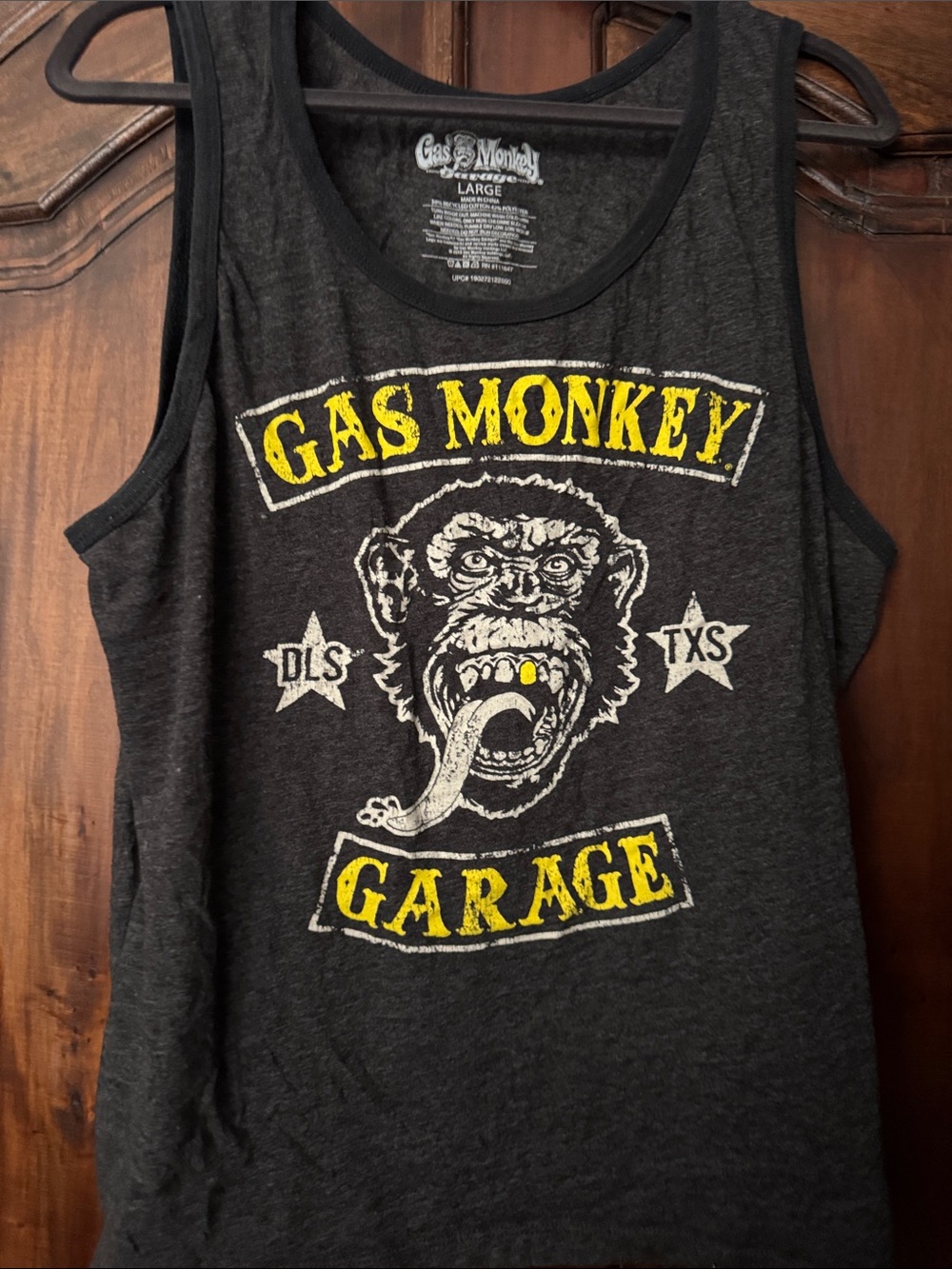 Gas Monkey Garage Men's Black Graphic Tank Top